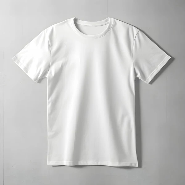 white shirt round neck